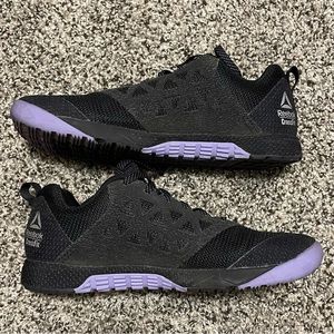 Black and light purple Reebok shoes. Like brand new. Women’s size 8.